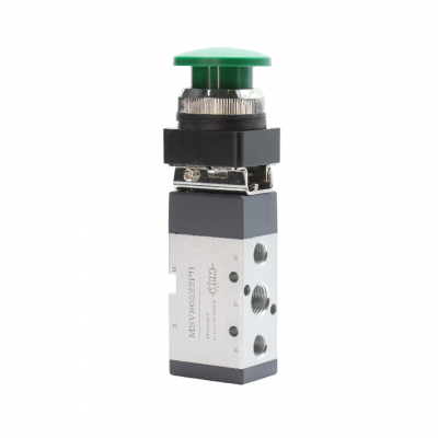 MSV86522PB Распределитель ручной Кнопка грибок 5/2-1/4